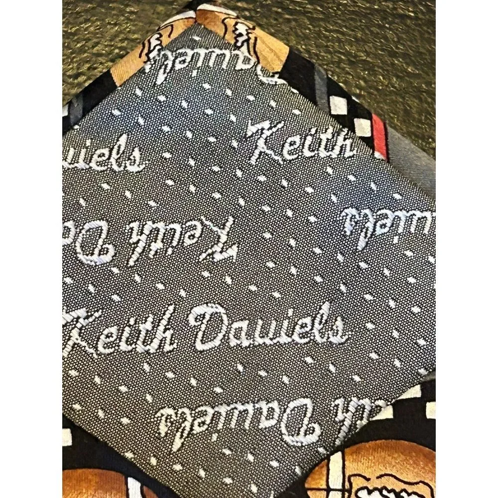 Keith Daniels Play Ball‎ Series Football Novelty Silk Necktie